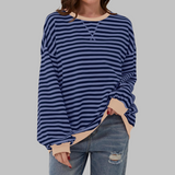 Lana – Ženska prugasta oversized bluza