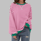 Lana – Ženska prugasta oversized bluza