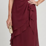 Marguerite™ | Haljina midi s volanima i twist strukom