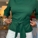 Lea – Elegantni ženski top s vezanjem