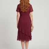 Marguerite™ | Haljina midi s volanima i twist strukom