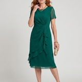 Marguerite™ | Haljina midi s volanima i twist strukom