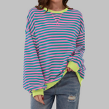 Lana – Ženska prugasta oversized bluza