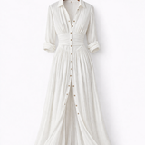 Suzanne | Maksikleid sa rever kragnom